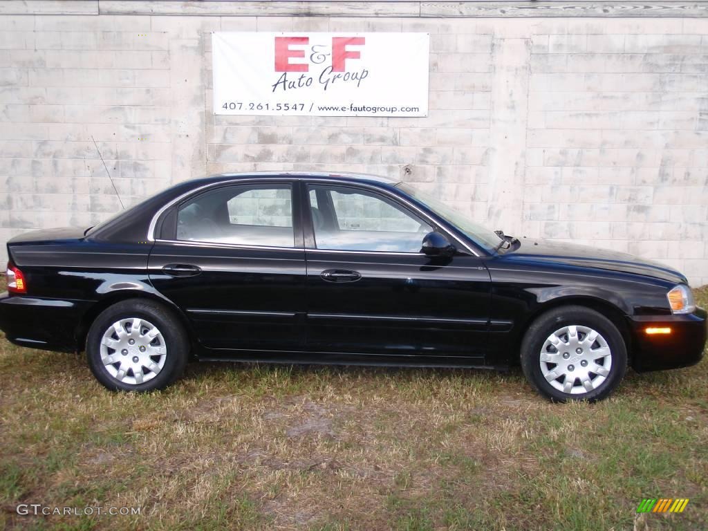 2004 Optima LX - Black / Gray photo #15