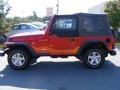 2000 Flame Red Jeep Wrangler SE 4x4  photo #17