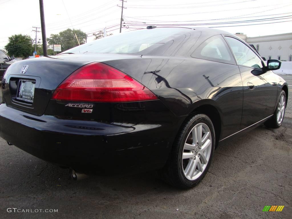 2005 Accord EX V6 Coupe - Nighthawk Black Pearl / Black photo #4