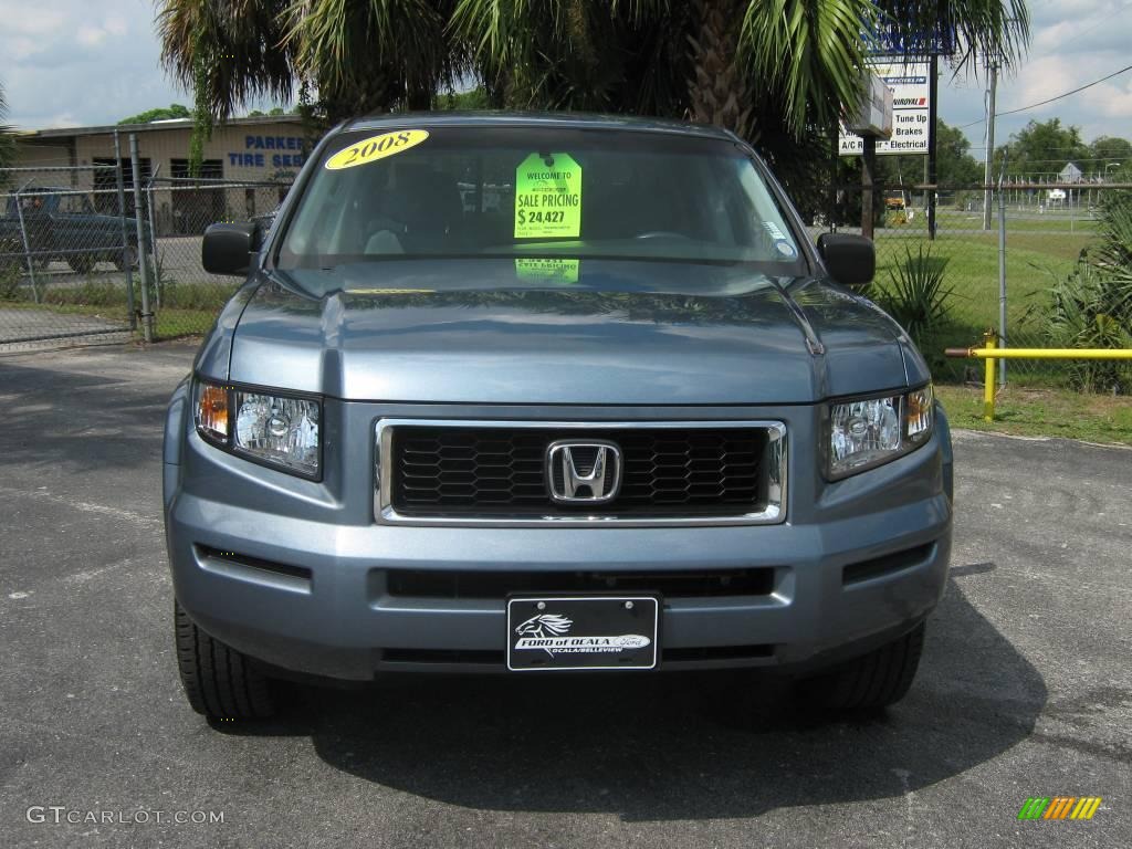 2008 Ridgeline RTX - Steel Blue Metallic / Gray photo #8