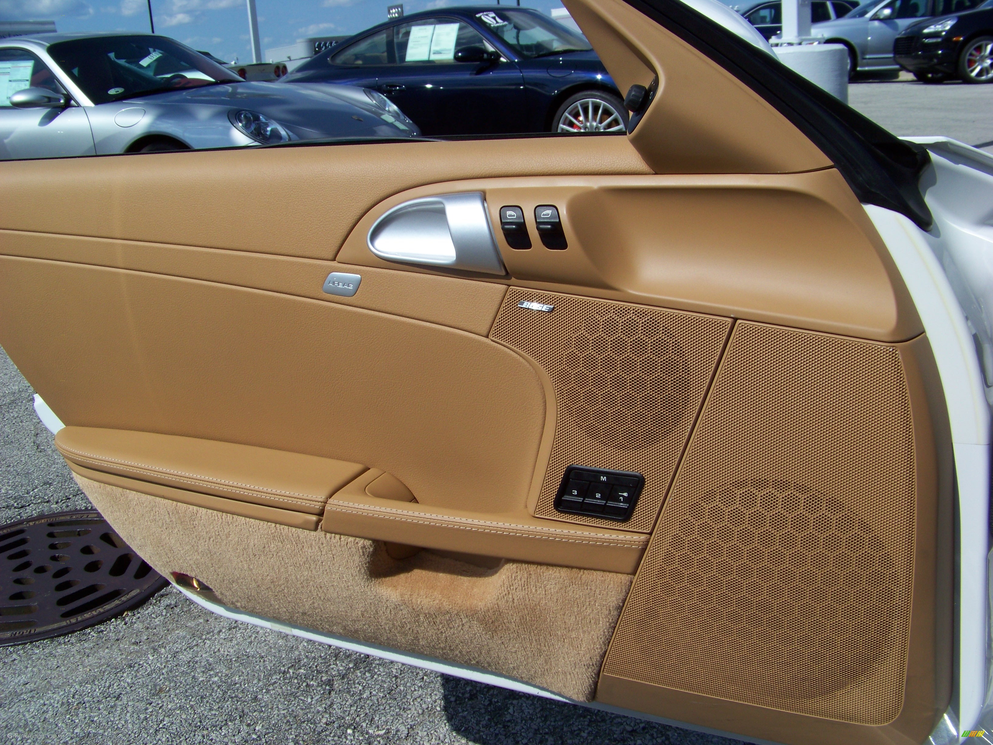 2006 Porsche Boxster S Sand Beige Door Panel Photo #195198