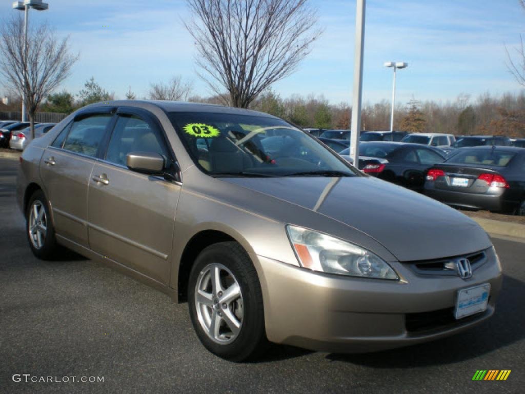 2003 Accord EX Sedan - Desert Mist Metallic / Ivory photo #4