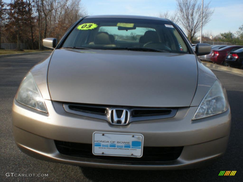 2003 Accord EX Sedan - Desert Mist Metallic / Ivory photo #8
