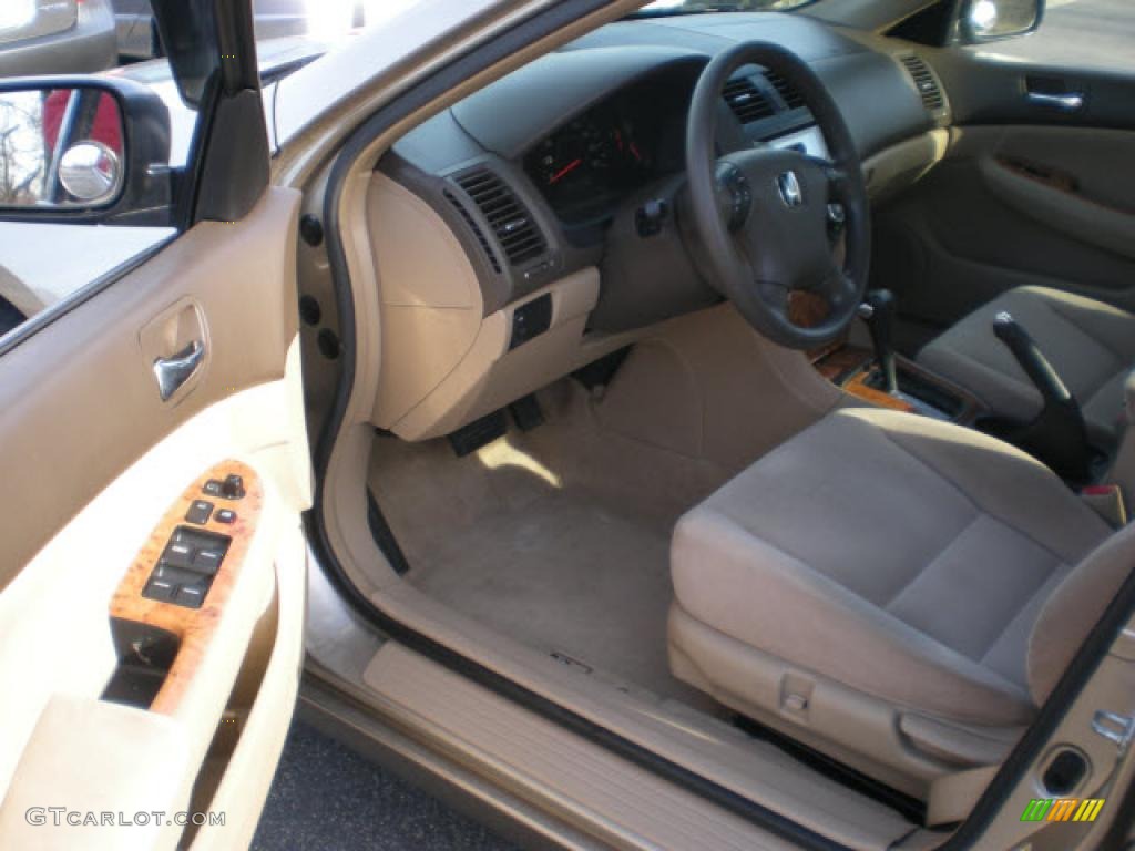 2003 Accord EX Sedan - Desert Mist Metallic / Ivory photo #10