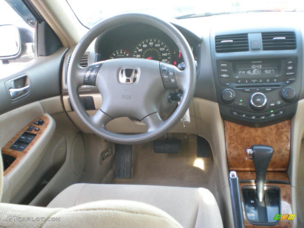 2003 Accord EX Sedan - Desert Mist Metallic / Ivory photo #12