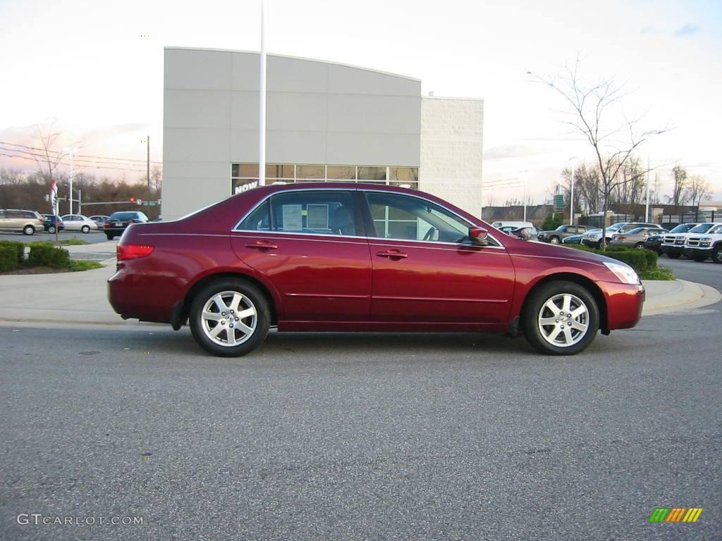 2005 Accord EX-L V6 Sedan - Redondo Red Pearl / Gray photo #1