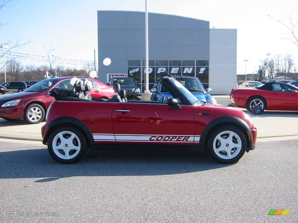 2005 Cooper Convertible - Chili Red / Panther Black photo #2