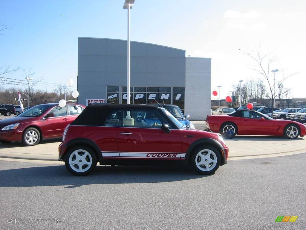 2005 Cooper Convertible - Chili Red / Panther Black photo #3