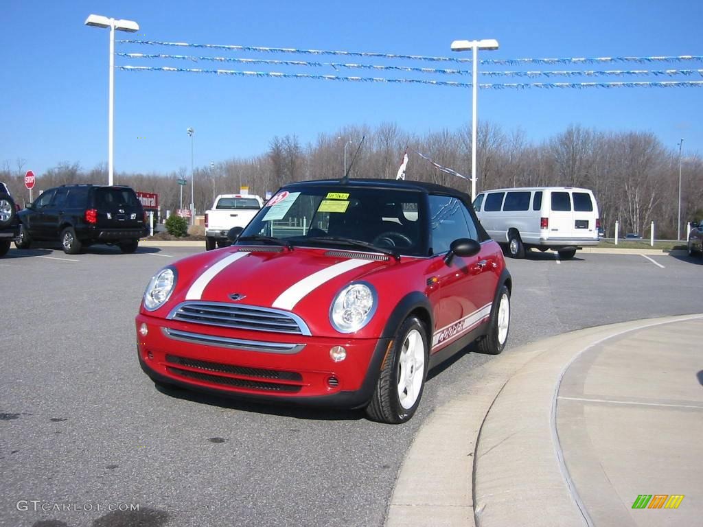 2005 Cooper Convertible - Chili Red / Panther Black photo #5