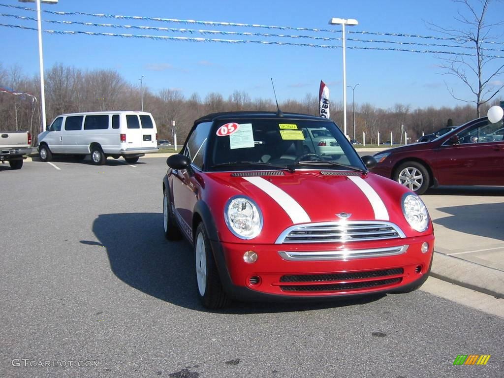 2005 Cooper Convertible - Chili Red / Panther Black photo #6