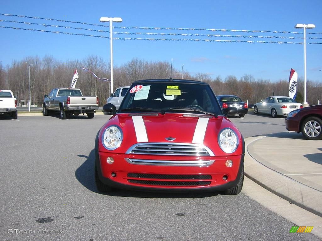 2005 Cooper Convertible - Chili Red / Panther Black photo #7