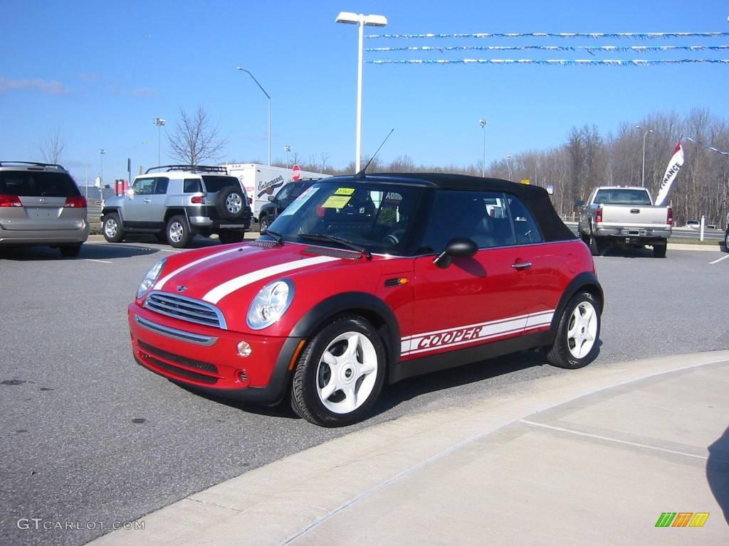 2005 Cooper Convertible - Chili Red / Panther Black photo #8