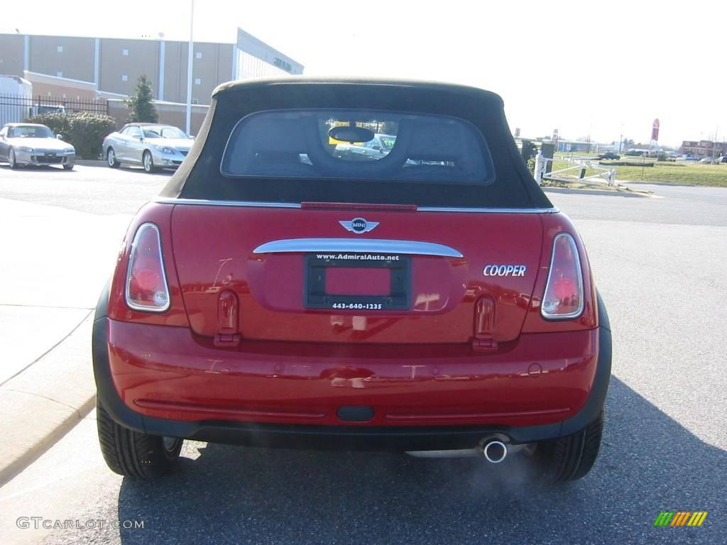 2005 Cooper Convertible - Chili Red / Panther Black photo #9