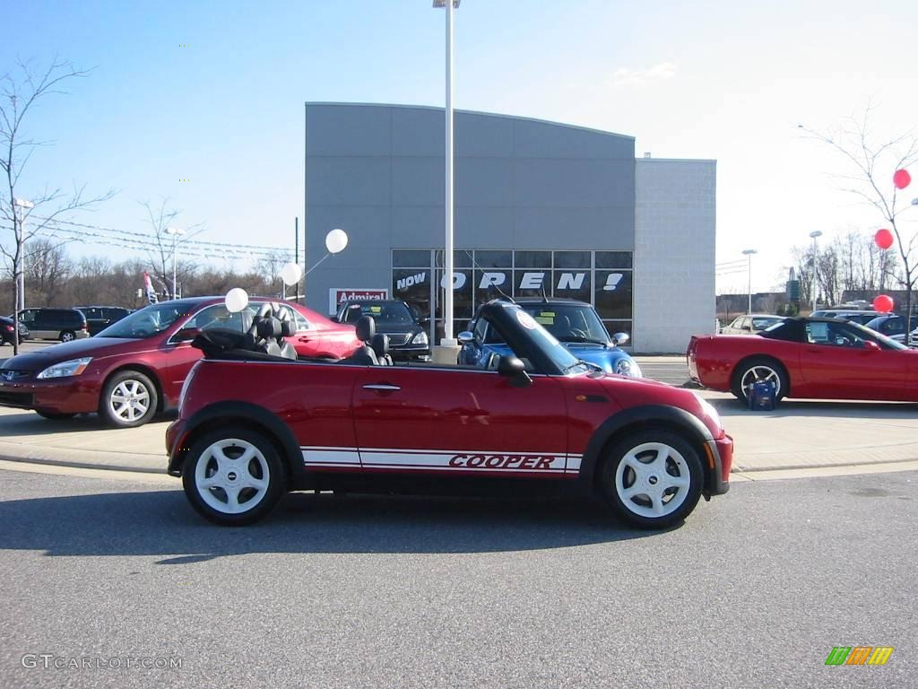 2005 Cooper Convertible - Chili Red / Panther Black photo #22
