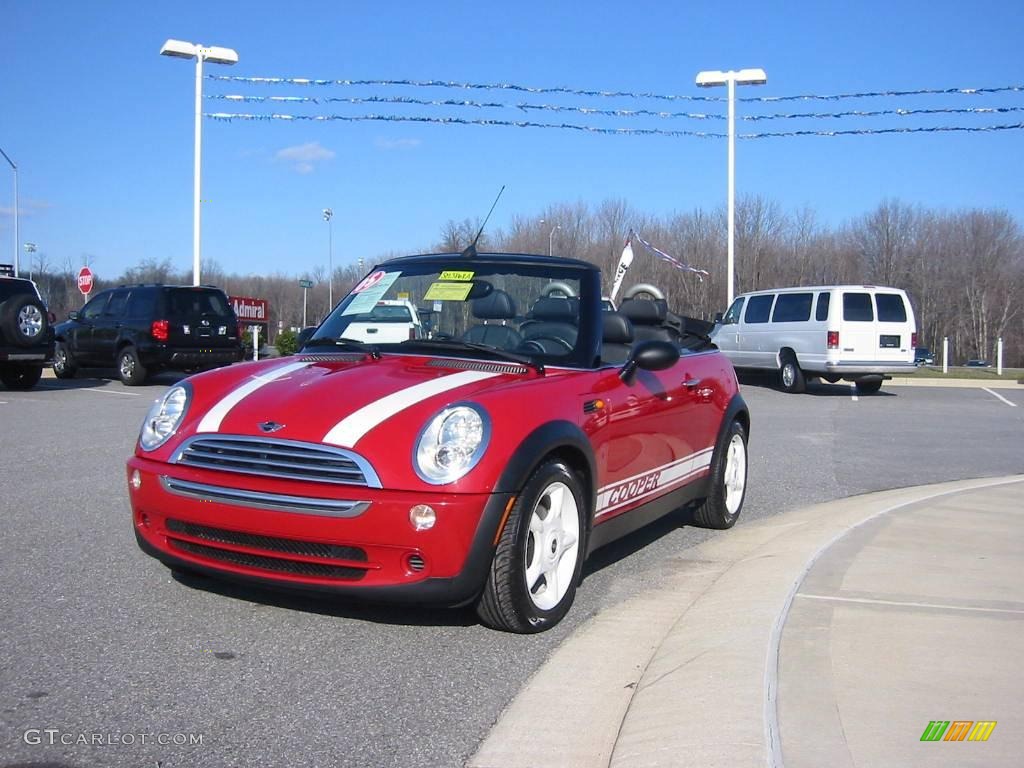 2005 Cooper Convertible - Chili Red / Panther Black photo #27