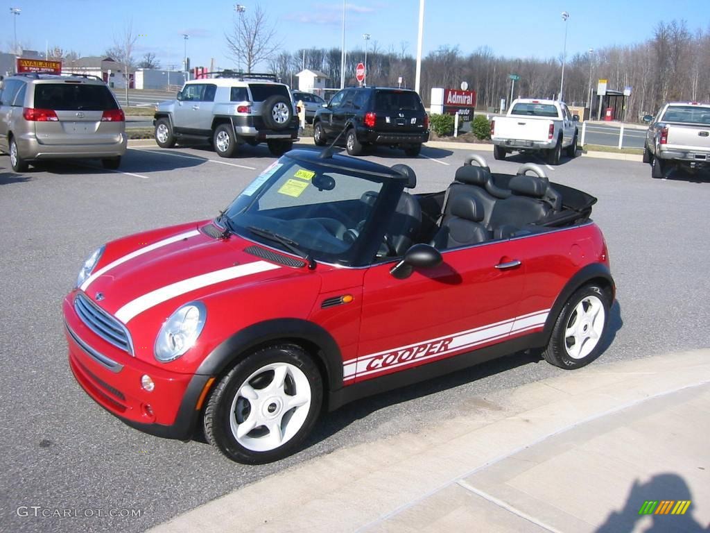 2005 Cooper Convertible - Chili Red / Panther Black photo #28
