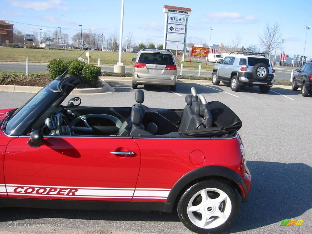 2005 Cooper Convertible - Chili Red / Panther Black photo #29