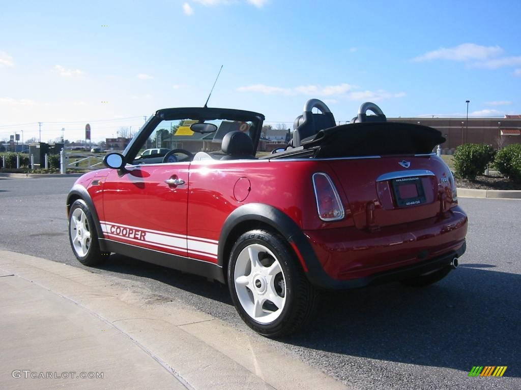 2005 Cooper Convertible - Chili Red / Panther Black photo #31