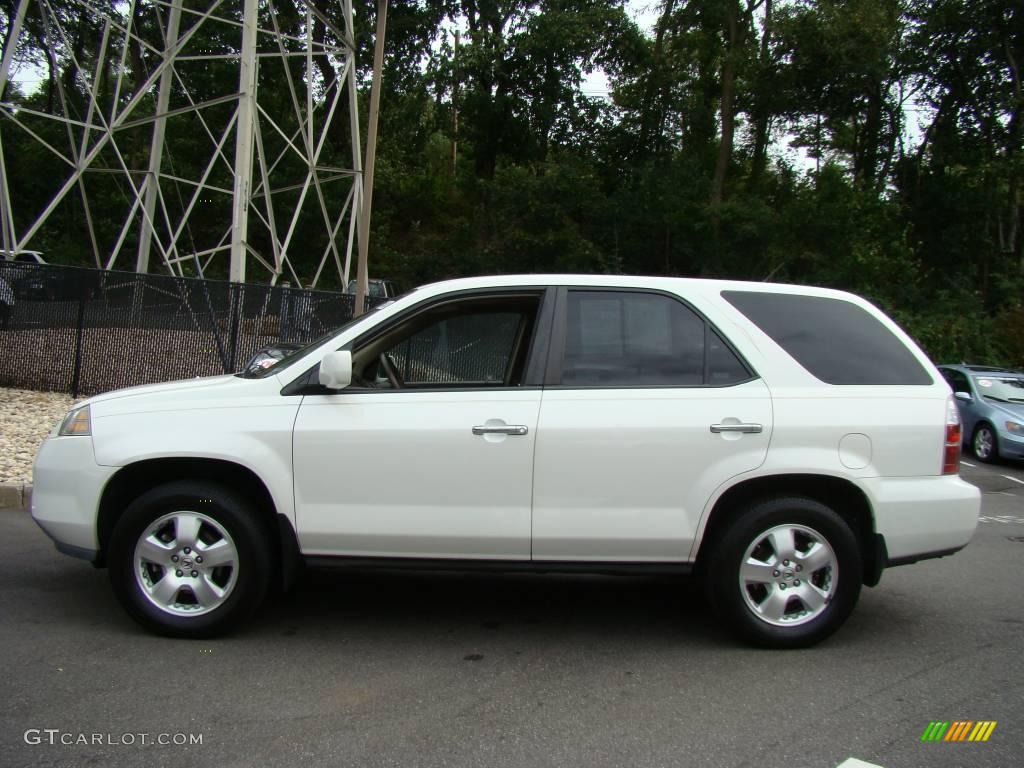 2004 MDX  - Aspen White Pearl / Saddle photo #3