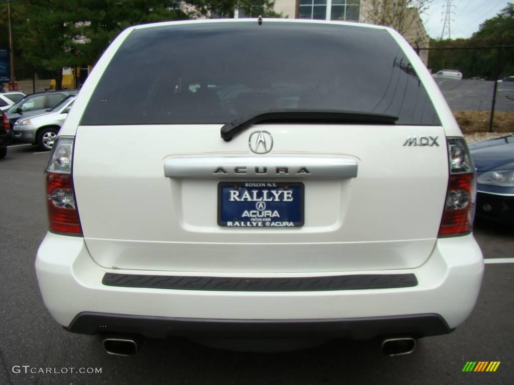 2004 MDX  - Aspen White Pearl / Saddle photo #5