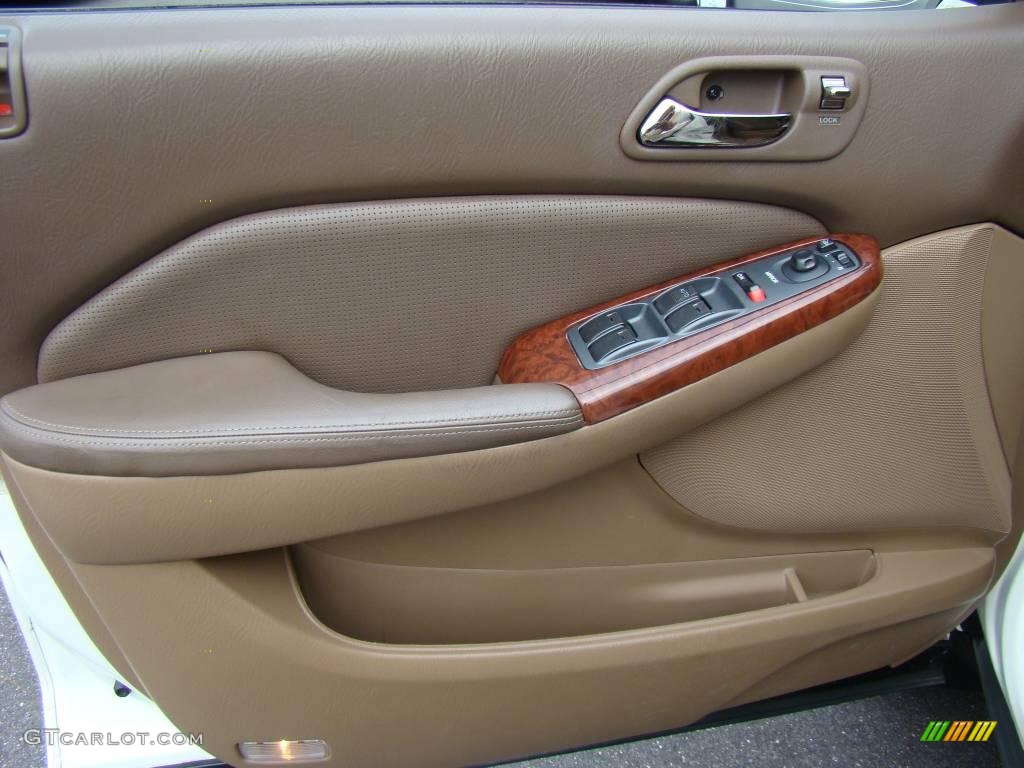 2004 MDX  - Aspen White Pearl / Saddle photo #7