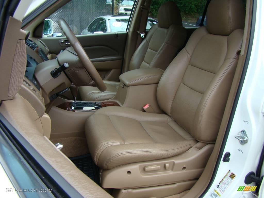 2004 MDX  - Aspen White Pearl / Saddle photo #8