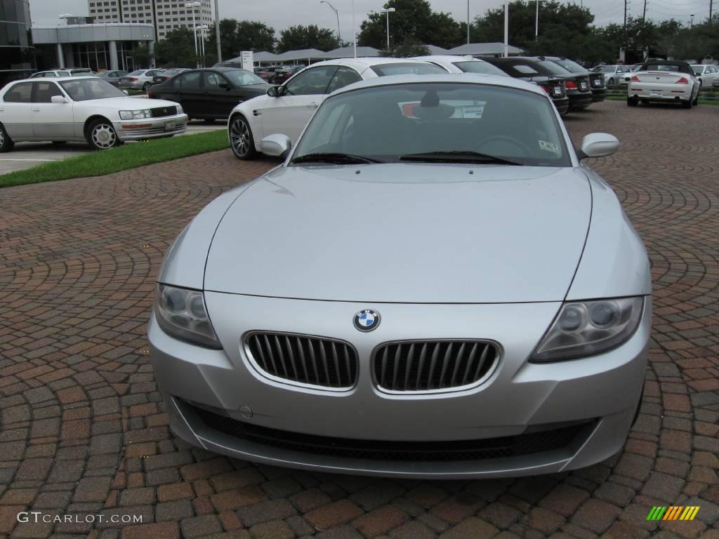 2008 Z4 3.0si Coupe - Titanium Silver Metallic / Black photo #2