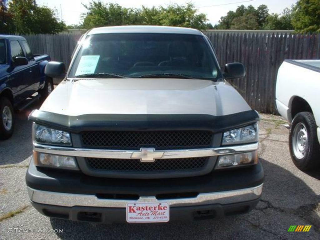 2003 Silverado 1500 LS Regular Cab - Light Pewter Metallic / Dark Charcoal photo #2