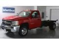 Victory Red 2009 Chevrolet Silverado 3500HD Work Truck Regular Cab Chassis