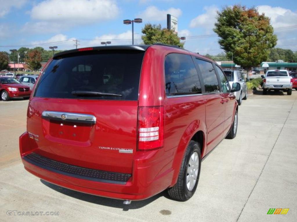 2010 Town & Country LX - Inferno Red Crystal Pearl / Medium Slate Gray/Light Shale photo #3