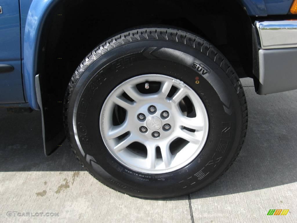 2002 Dakota SLT Club Cab 4x4 - Atlantic Blue Pearl / Dark Slate Gray photo #13