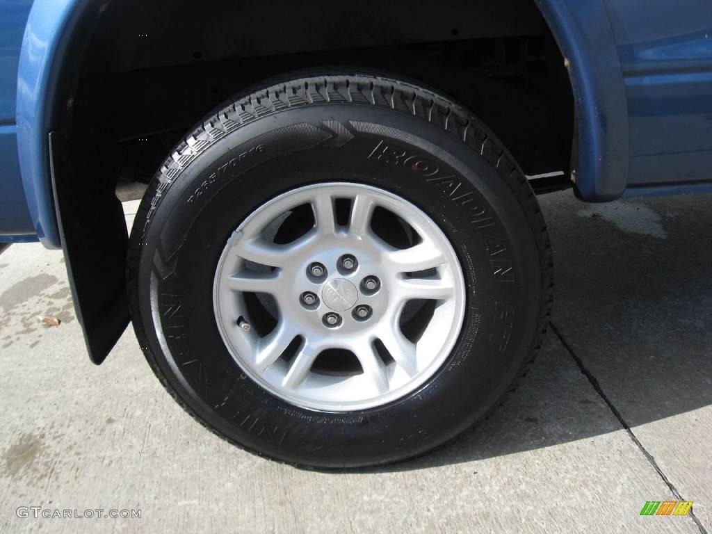 2002 Dakota SLT Club Cab 4x4 - Atlantic Blue Pearl / Dark Slate Gray photo #15