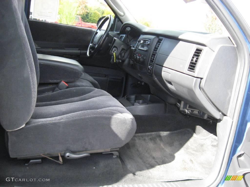 2002 Dakota SLT Club Cab 4x4 - Atlantic Blue Pearl / Dark Slate Gray photo #19