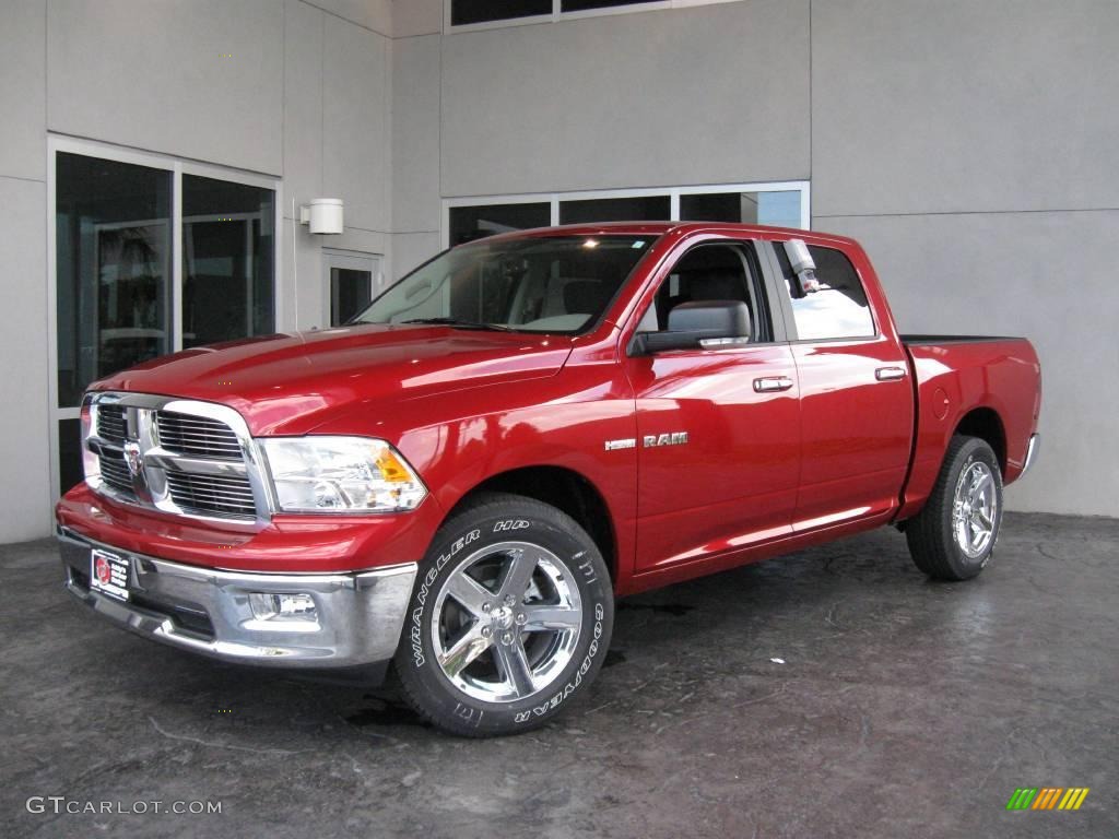 Inferno Red Crystal Pearl 2010 Dodge Ram 1500 Big Horn Crew Cab Exterior Photo #19546214