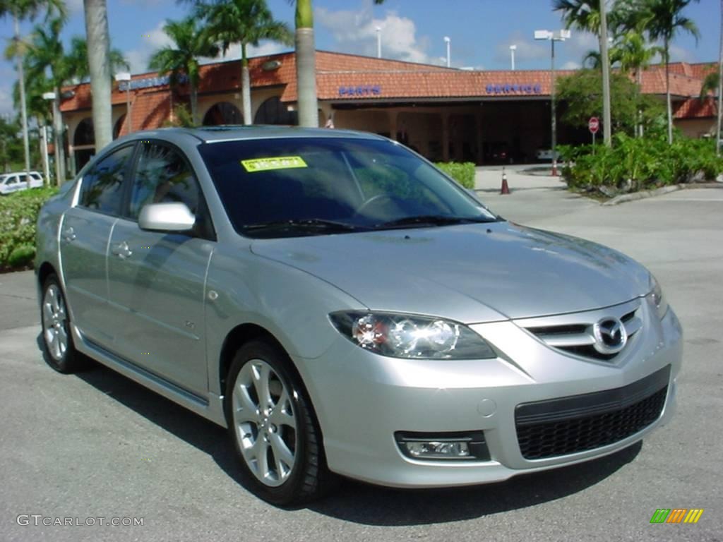 2007 MAZDA3 s Grand Touring Sedan - Sunlight Silver Metallic / Black photo #1