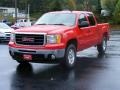 2009 Fire Red GMC Sierra 1500 SLE Z71 Crew Cab 4x4  photo #4