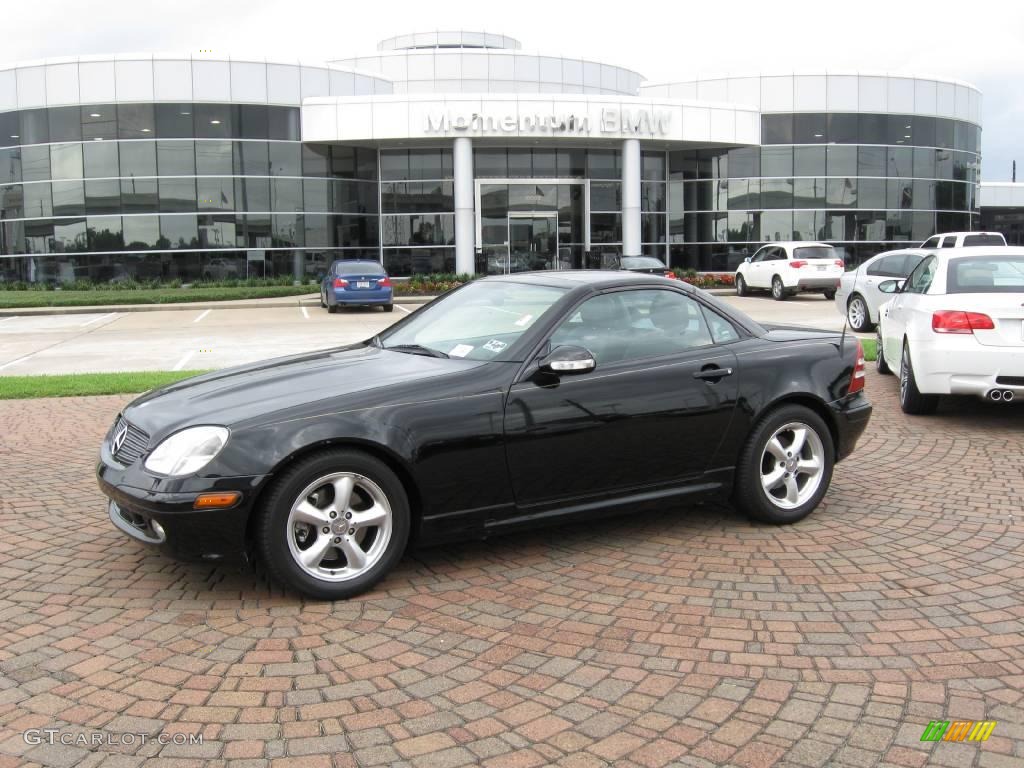 2002 SLK 320 Roadster - Black / Sienna Beige photo #1