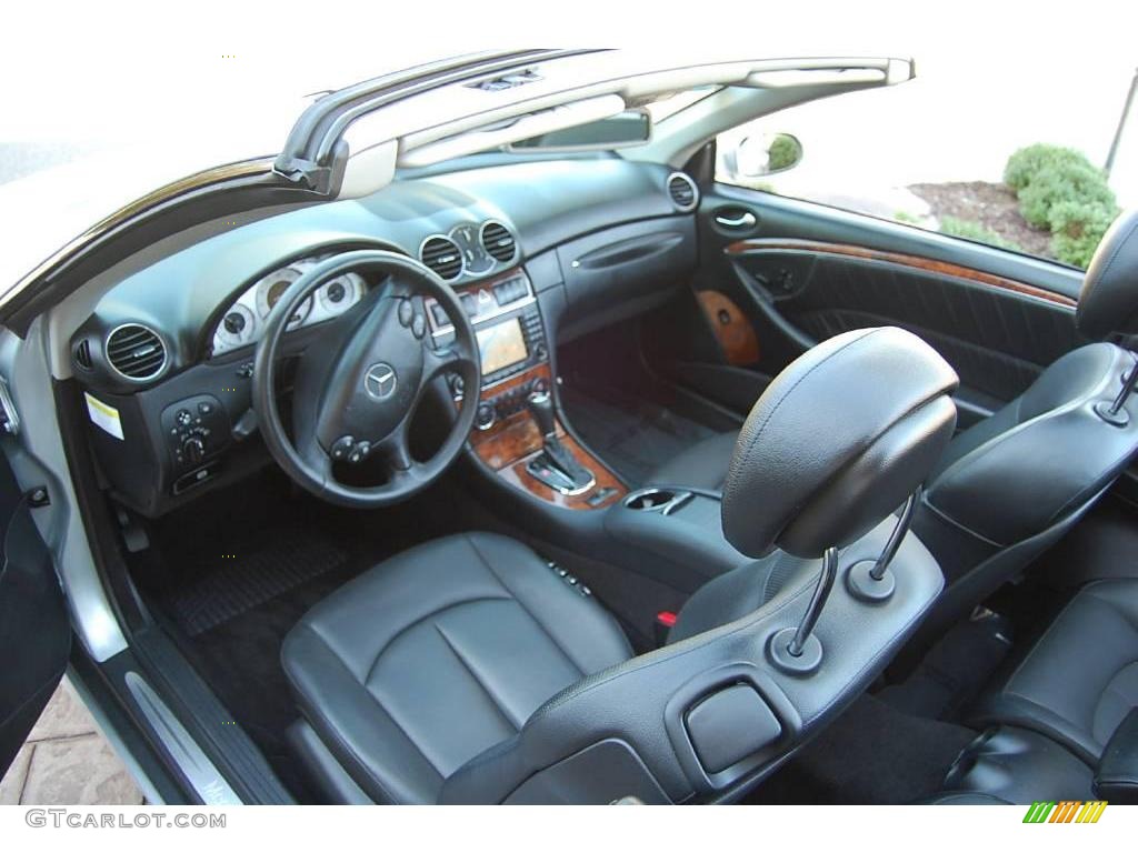 2006 CLK 500 Cabriolet - Diamond Silver Metallic / Black photo #10