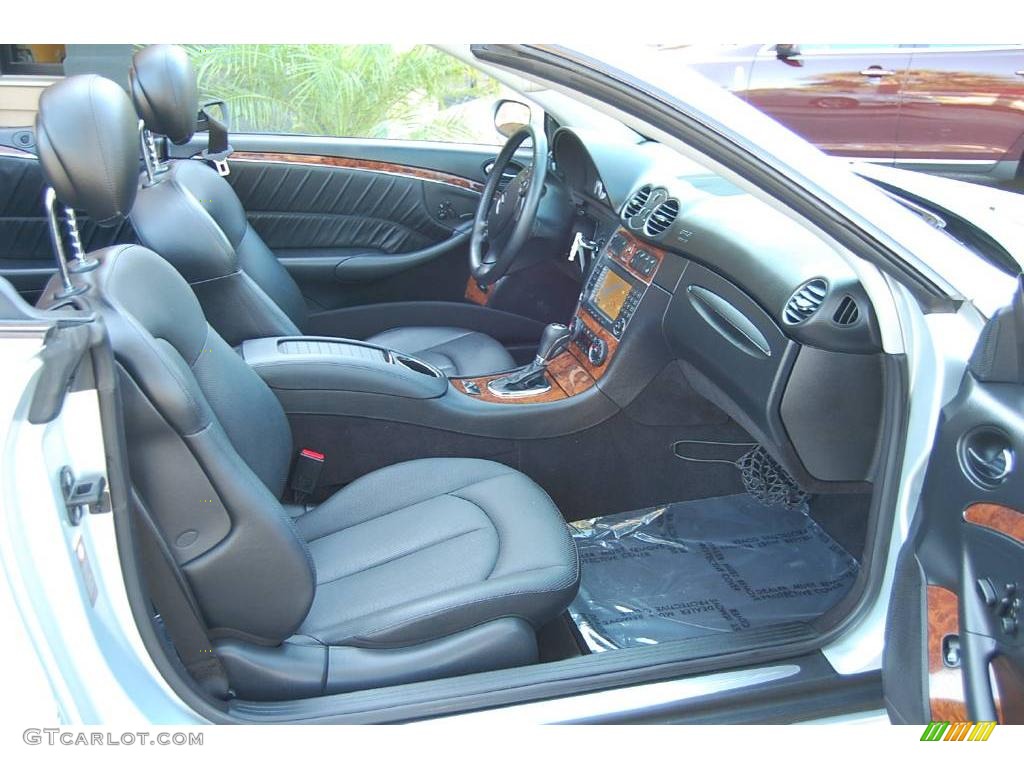 2006 CLK 500 Cabriolet - Diamond Silver Metallic / Black photo #17