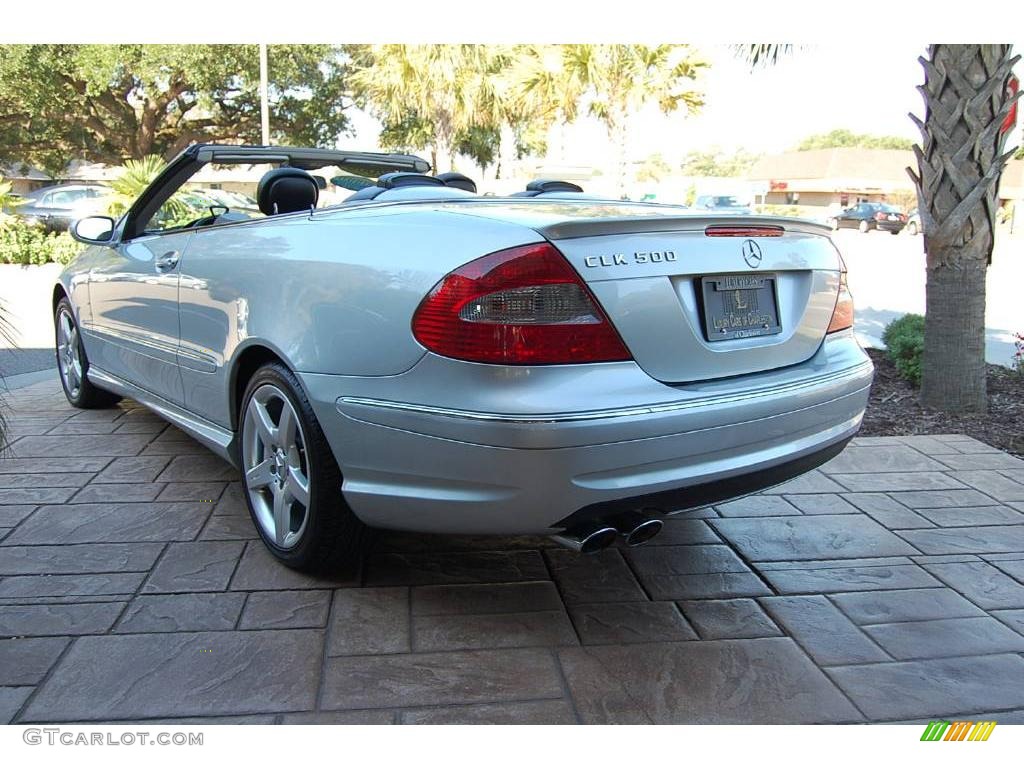 2006 CLK 500 Cabriolet - Diamond Silver Metallic / Black photo #22