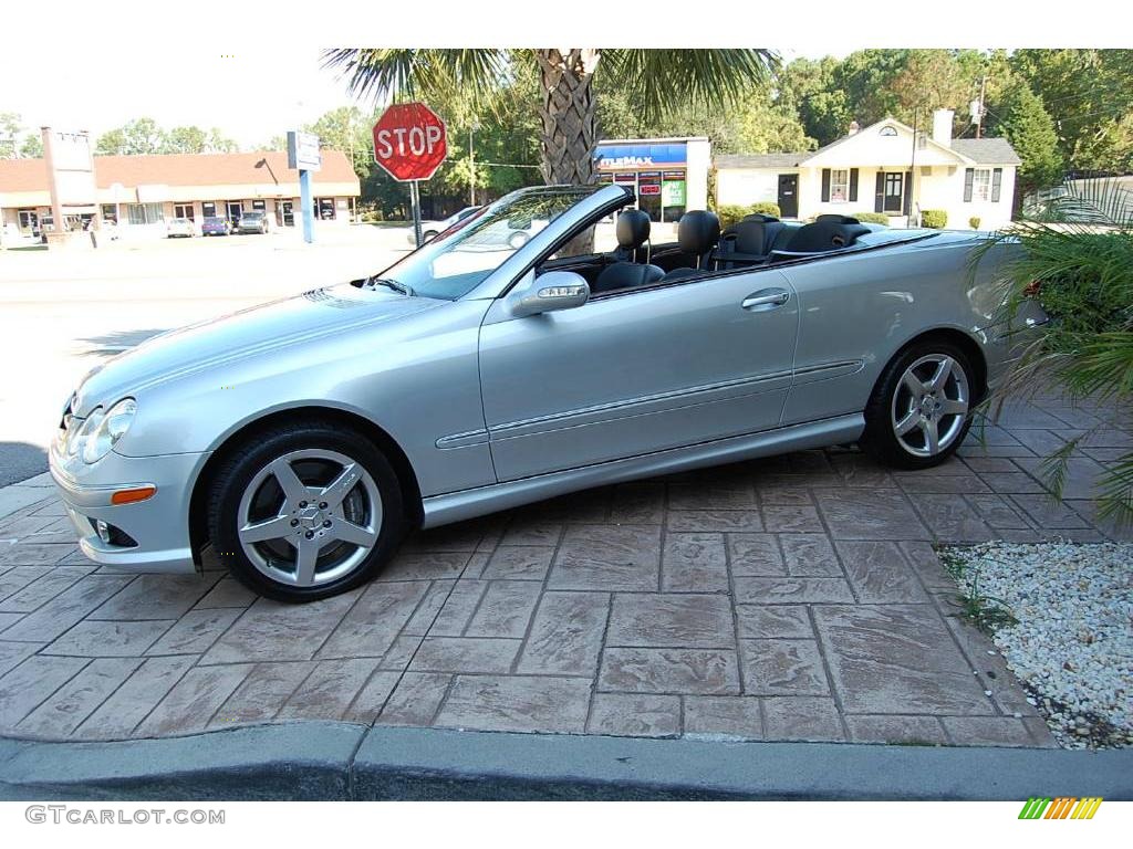 2006 CLK 500 Cabriolet - Diamond Silver Metallic / Black photo #23