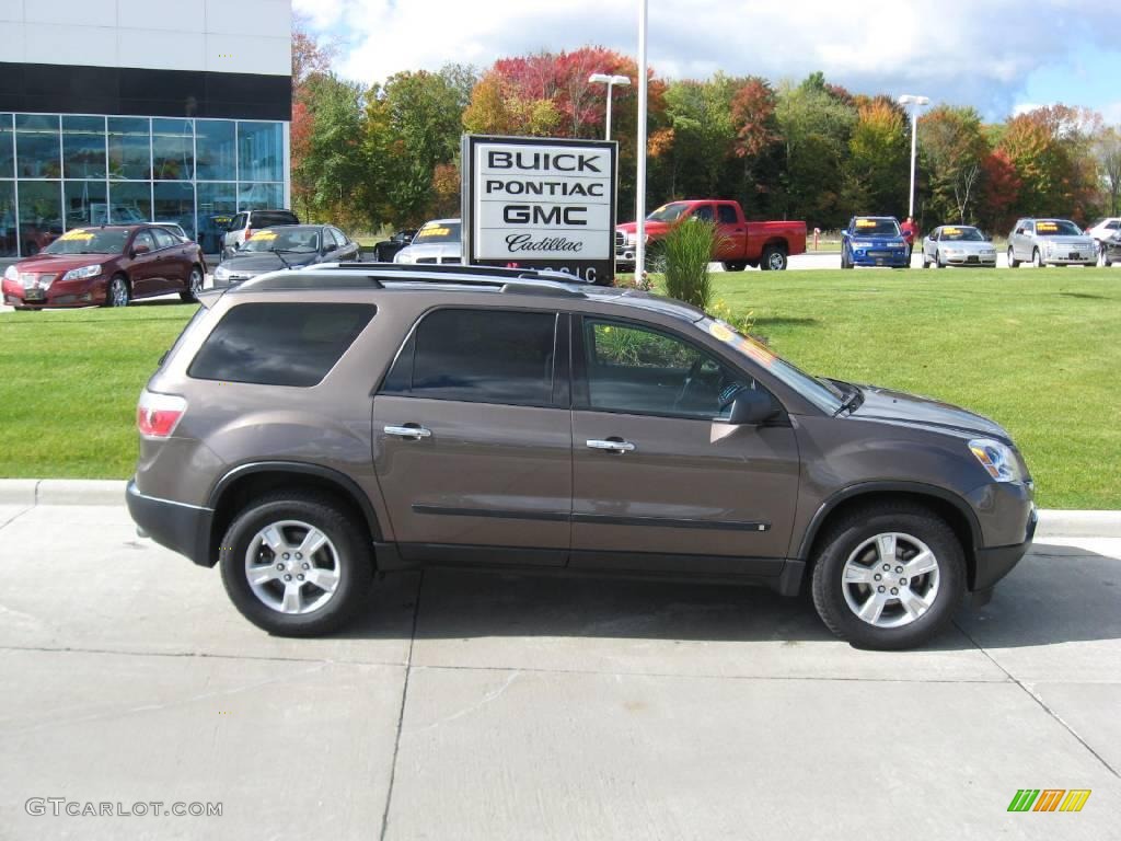 2009 Acadia SLE - Medium Brown Metallic / Ebony photo #2