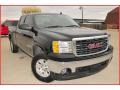2008 Onyx Black GMC Sierra 1500 SLE Extended Cab 4x4  photo #10