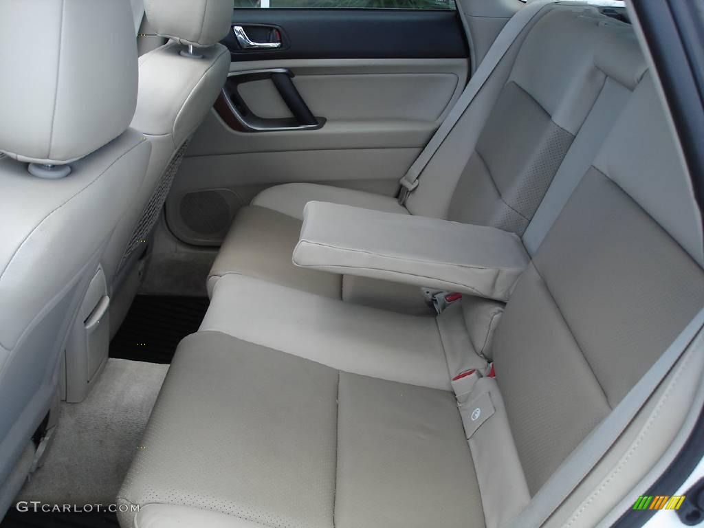 2005 Outback 3.0 R L.L. Bean Edition Wagon - Satin White Pearl / Taupe photo #3