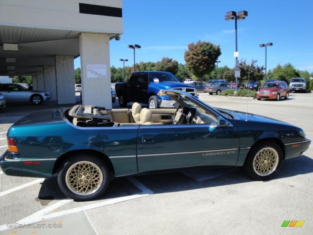 1993 Lebaron GTC Convertible - Emerald Green Pearl / Beige photo #2