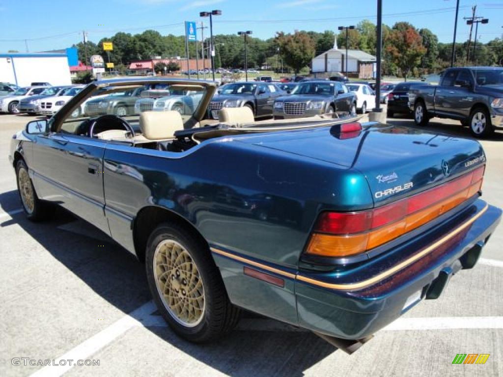 1993 Lebaron GTC Convertible - Emerald Green Pearl / Beige photo #5