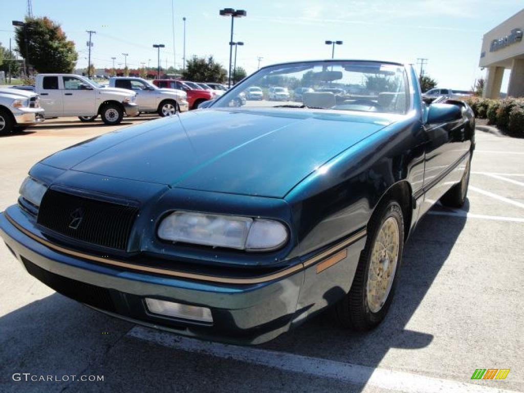 1993 Lebaron GTC Convertible - Emerald Green Pearl / Beige photo #7
