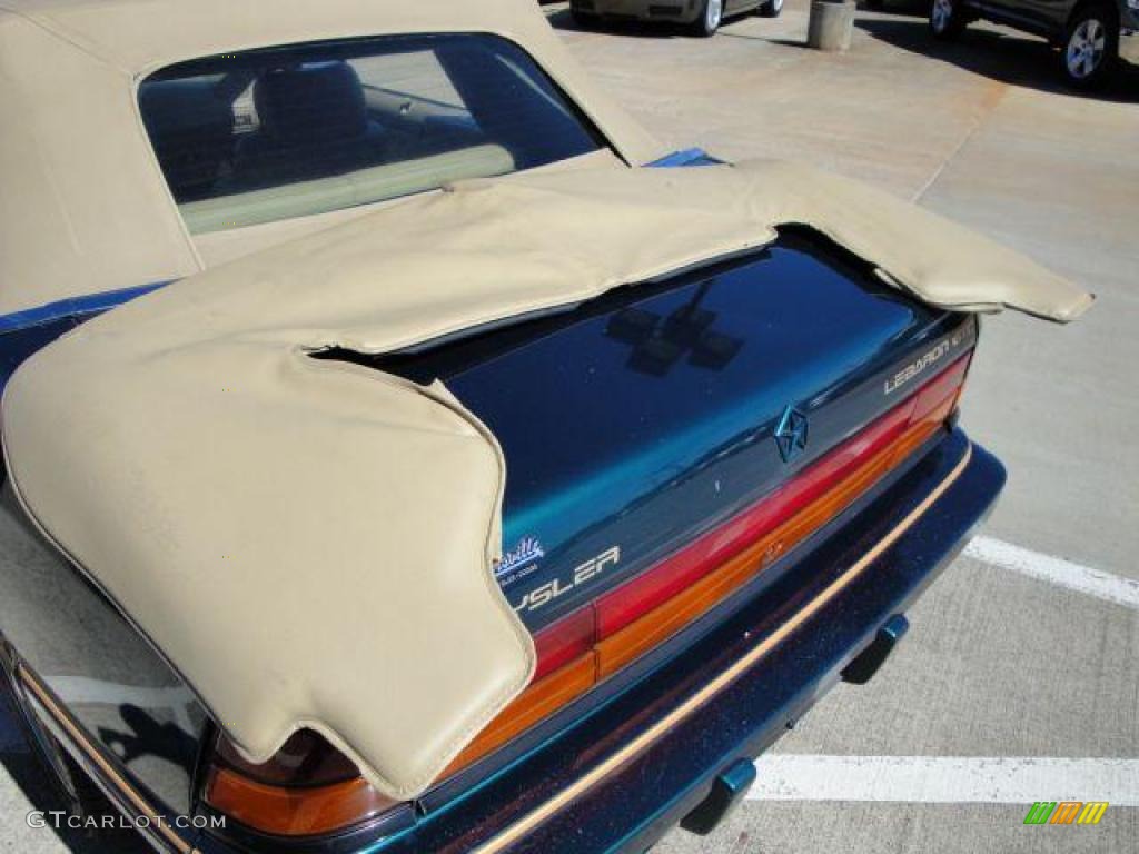 1993 Lebaron GTC Convertible - Emerald Green Pearl / Beige photo #22
