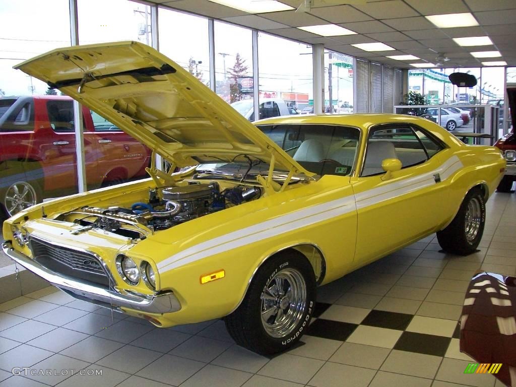 Top Banana Yellow Dodge Challenger