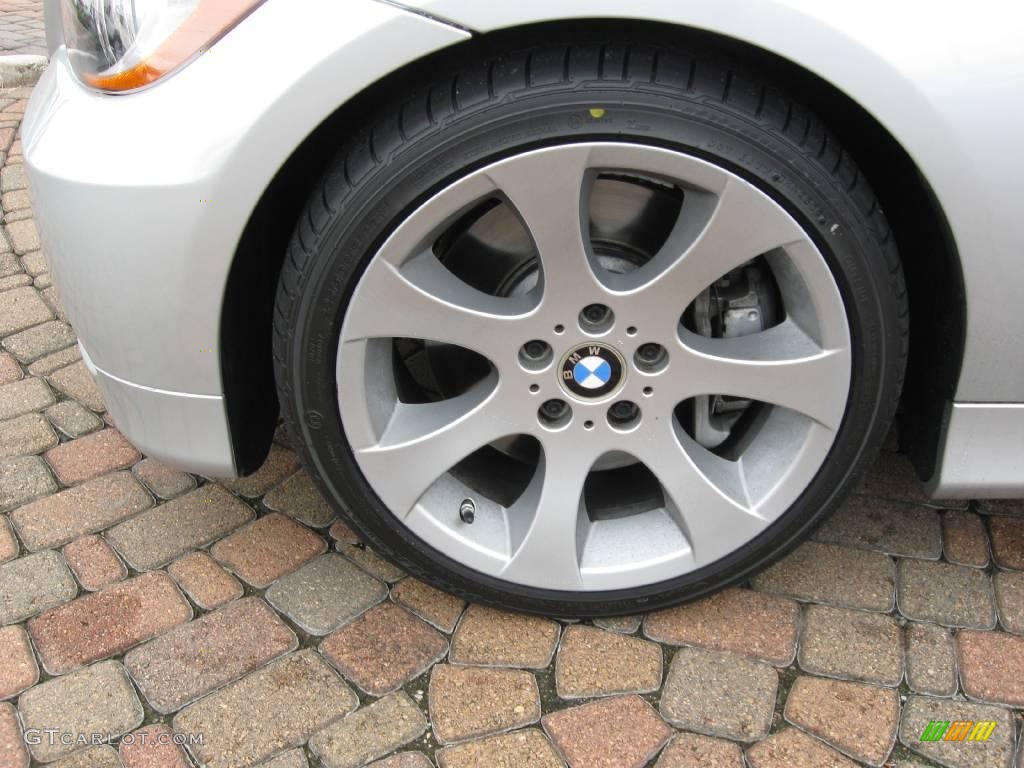 2007 3 Series 335i Sedan - Titanium Silver Metallic / Black photo #4